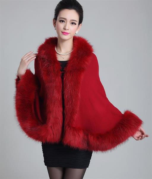 ladies red pashmina wool stole